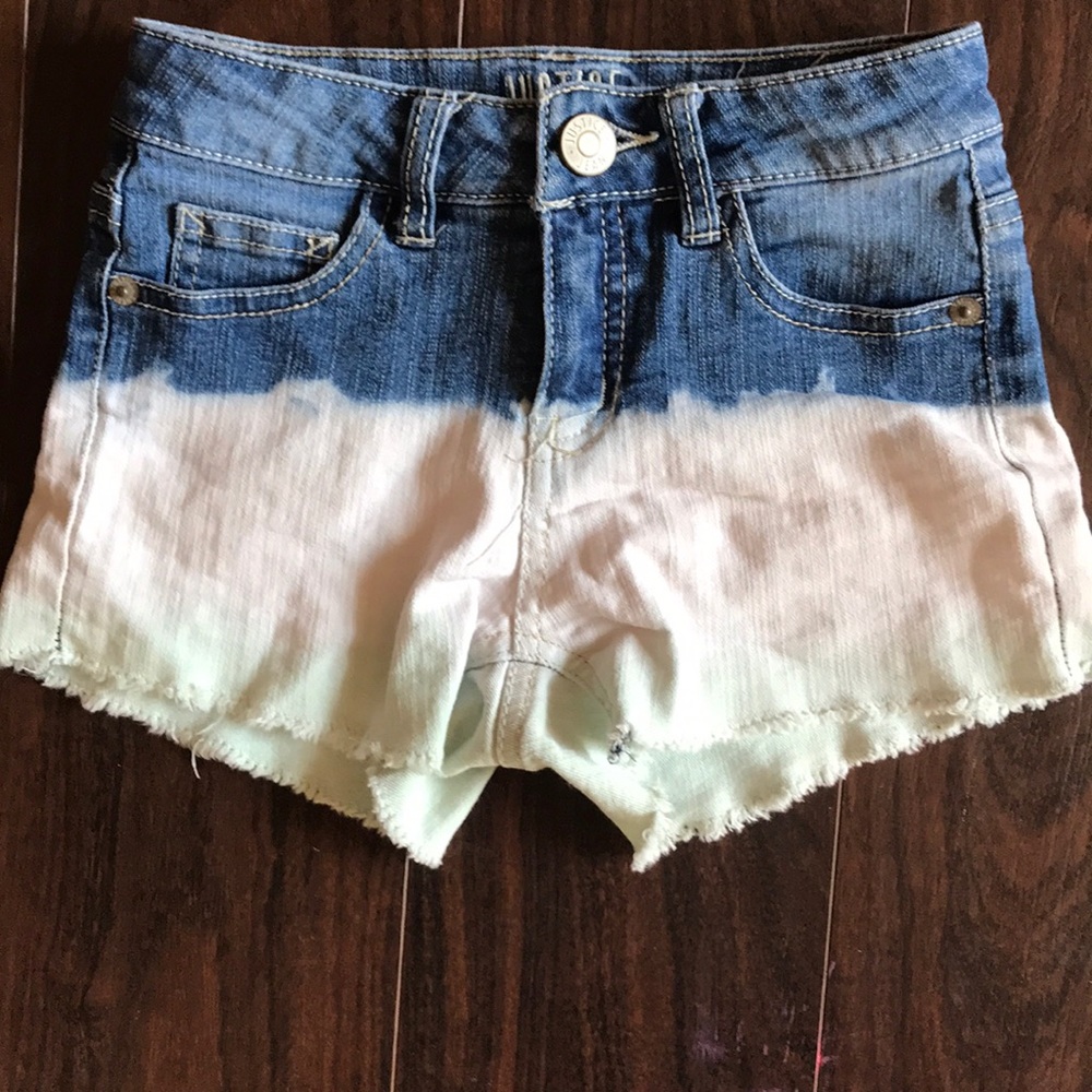 Faded Denim Shorts